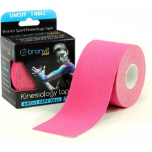 BronVit Sport Kinesiology Tape Růžová 5 cm x 5 m
