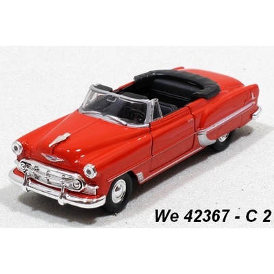 Welly Chevrolet ´53 Bel Air convertible code 42367C modely aut červená 1:34