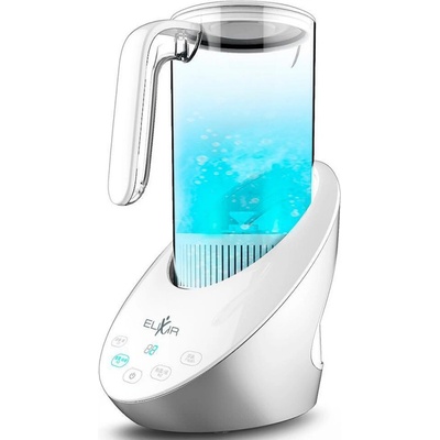 ELIXIR Кана за водородна вода Elixir, 15W, 1.6 л, Тъч скрийн, 1200 PPB, Сменяем филтър, Бял/сив (Elixir - 15W 1.6 l)