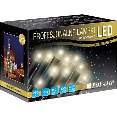 Polamp Světelné vánoční řetězy 80LED+20LED flash efekt 10m více variant Varianty barev vánočních dekorací: 80 LED teplá bílá + 20 LED flash efekt studená bílá