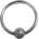 Rouge Stainless Steel Glans Ring with Pressure Point Ball