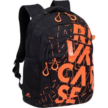 RIVACASE Раница за лаптоп Rivacase 5430 Black/orange, до 15.6" (39.62 cm), полиестер, водоустойчивост, оранжево-черна (5430 Black/orange)