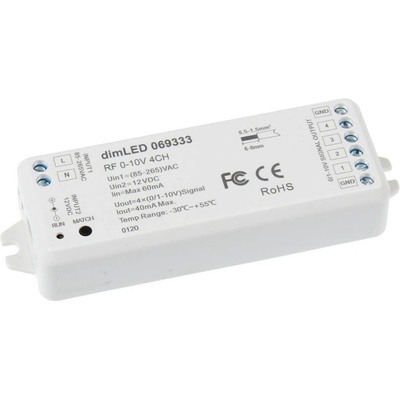 Ovladač dimLED RF 0-10V 4CH - dimLED ovladač RF 0-10V 4CH