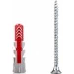 Fischer Dübel DUOPOWER 8x40 S LD (hellgrau/rot, 50 Stück, mit Schraube)