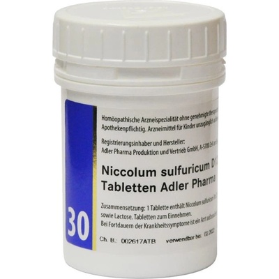 Adler Pharma Schüsslerove soli Nr. 30 Niccolum sulfuricum D12 400 tabliet