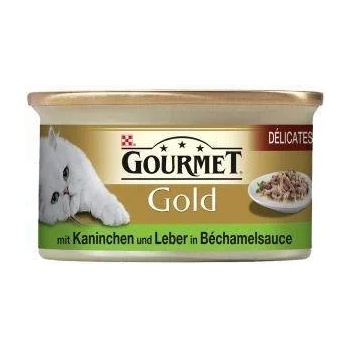 Image 1 of Purina Gourmet Gold мокра храна за котки двойно удоволствие със заек и дроб 85gr