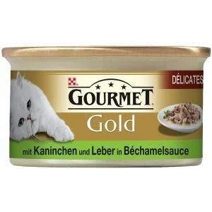Purina Gourmet Gold мокра храна за котки двойно удоволствие със заек и дроб 85gr