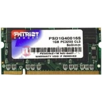 Patriot SIGNATURE LINE SODIMM DDR 1GB 400MHz CL3 PSD1G40016S