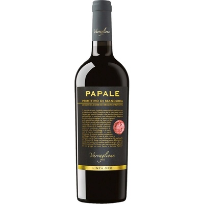 Varvaglione Primitivo Di Manduria Papale Oro 2021 DOP 14,5% 0,75 l (holá láhev) – Zboží Dáma