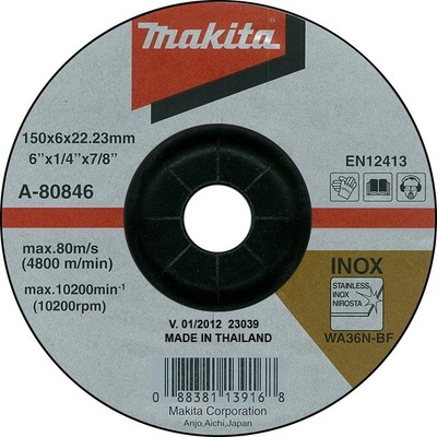Makita A-80846 Brúsny kotúč 150x6,0x22,23
