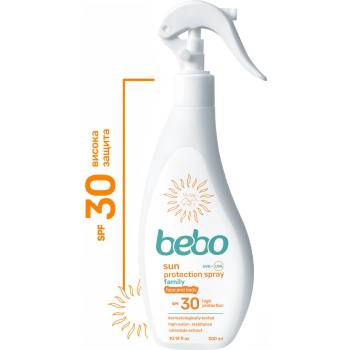 Bebo слънцезащитна емулсия фамилия SPF 30 - 300 мл