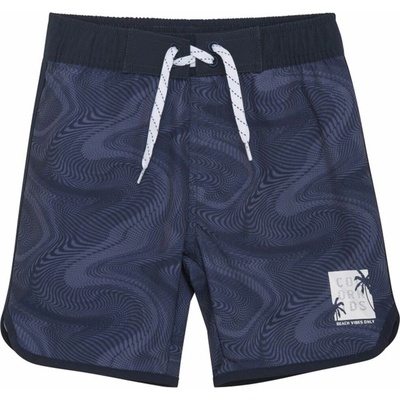 Color Kids-Swim Long Shorts AOP vintage indigo