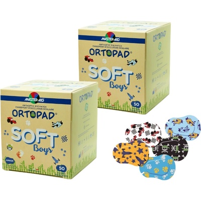 Ortopad detské okluzory Soft kluci 2 x 50 ks Medium