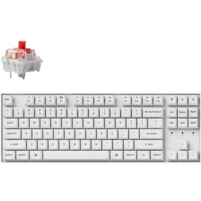 Keychron K8 Pro White QMK/VIA TKL K Pro Red Switch (K8P-Q1)