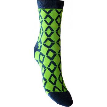 Dynamic Pestré ponožky zářivě zelená