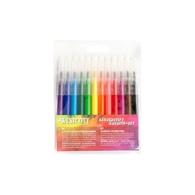 Westcott Маркери за аеро четка 12 цвята