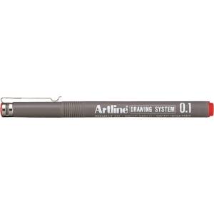 Artline Drawing System 0.1 червен (EK-231 RED)