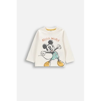 Coccodrillo Tričko s dlouhým rukávem ecru s potiskem licence MICKEY MOUSE