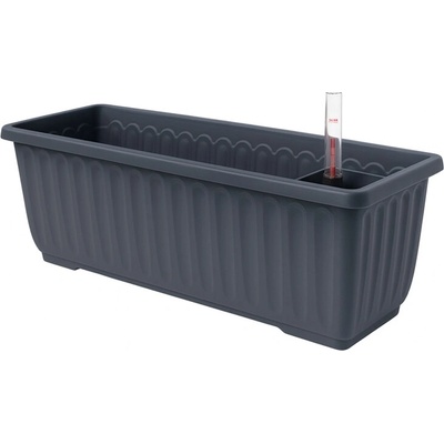 Nohel Garden Hrantík SIESTA LUX samozavlažovací plastový 60x20x19 x 60 cm Antracit