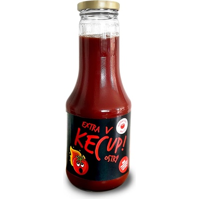 ZP Mikulčice EXTRA KEČUP ostrý sklo 520 g – Zboží Dáma