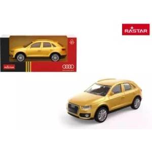 Rastar Малка метална кола Audi Q3 в мащаб 1: 43, златна