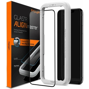 Spigen Протектор от закалено стъкло /Tempered Glass/ Spigen Align Master Full Cover за iPhone 11/XR, 9H твърдост, 3D технология (AGL00106)