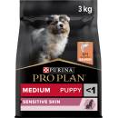 Purina Pro Plan Medium Puppy Sensitive Skin losos 2 x 3 kg