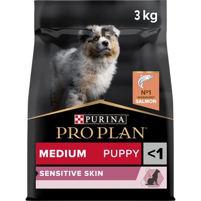 Pro Plan Medium Puppy Sensitive Skin losos 2 x 3 kg
