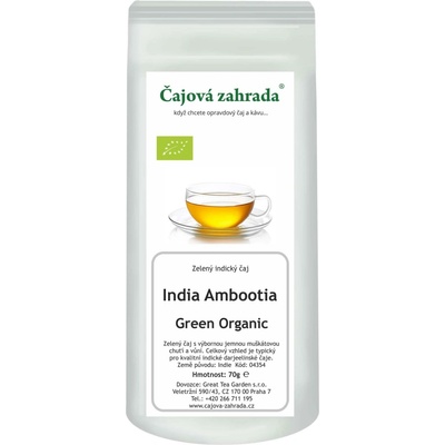 Čajová zahrada India Darjeeling Ambootia Green Organic zelený čaj zelený čaj 70 g