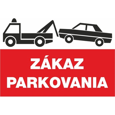Samolepka - Zákaz parkovania (A4)
