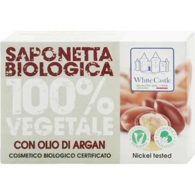 White castle bio tuhé mydlo s argánom 125 g