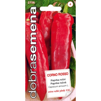 Dobrá semená Paprika zeleninová - Corno Rosso 30s