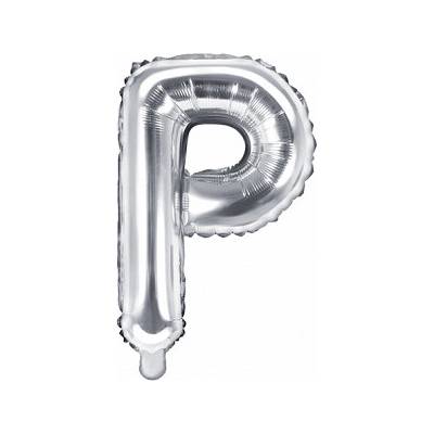 PartyDeco Fóliový balón v tvare písmena P