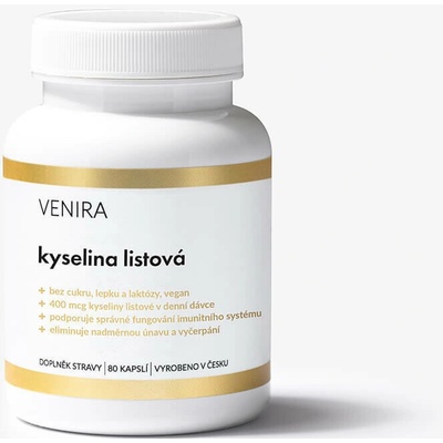 Venira kyselina listová 80 kapsúl