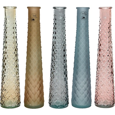 KAEMINGK ВАЗА РЕЦИКЛ. СТЪКЛО ф7х32см АСОРТИ (87.0073)