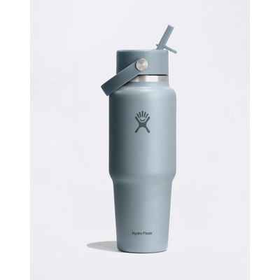 Hydro Flask Wide Mouth Travel Bottle with Flex Straw Cap 946 ml Shale Gray