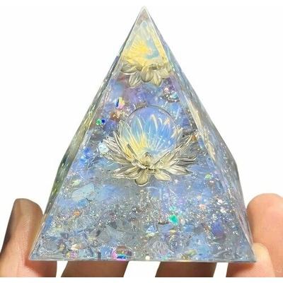Orgonitová pyramida - Křišťálový lotosový květ