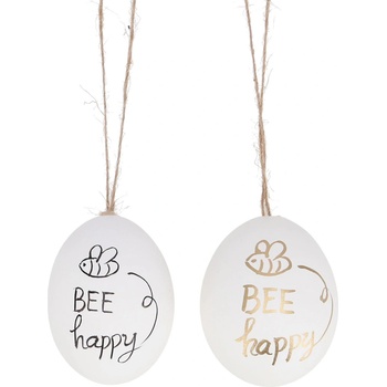 Textilomanie Závěsné slepičí vajíčko BEE HAPPY více variant