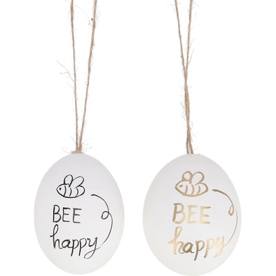 Textilomanie Závěsné slepičí vajíčko BEE HAPPY více variant