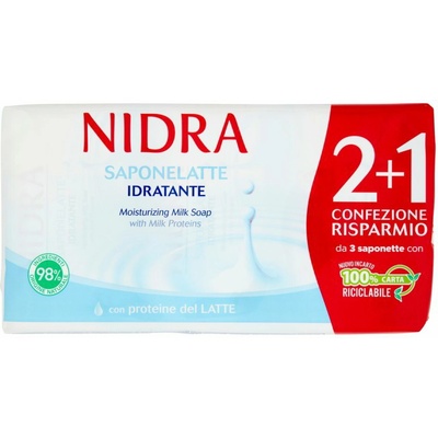 Nidra tuhé mydlo s mliekom 3 x 90 g