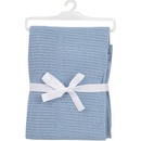 BabyDan bavlnená háčkovaná deka světle modrá