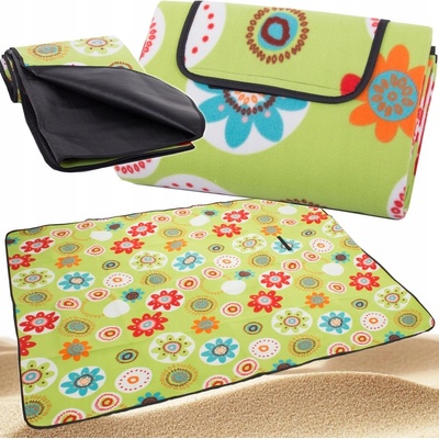 Verk Pikniková deka 150 x 200 cm květy zelená – Zboží Mobilmania