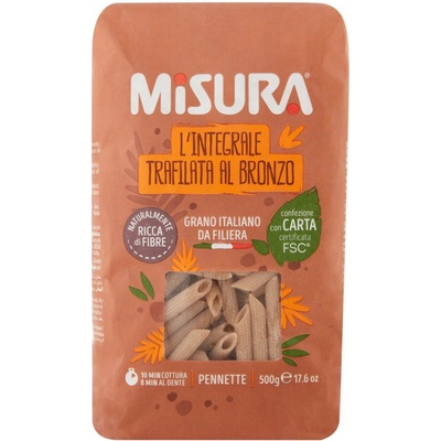 Misura kompostovateľné celozrnné Pennette 0,5 kg