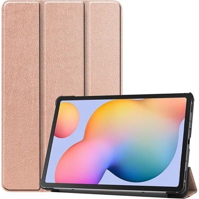 Gigapack Samsung Tab S6 Lite 10.4 LTE GIGAPACK Tok стоящ, кожен ефект FLIP, държач за настолен компютър, ЗЛАТЕН GP-98332 (GP-98332)