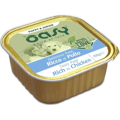 Oasy Tasty Pate Puppy & Junior rich in Chicken 150 g