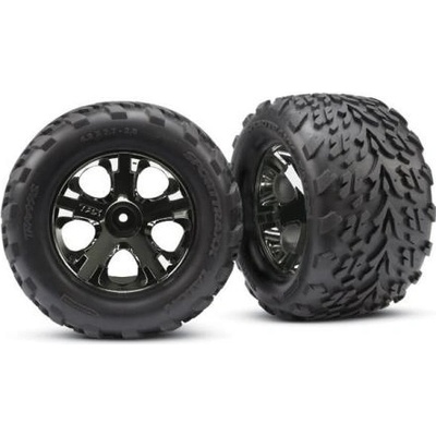 Traxxas колело 2.8", All-Star черно хромиран диск, 19mm, гума Talon (чифт)