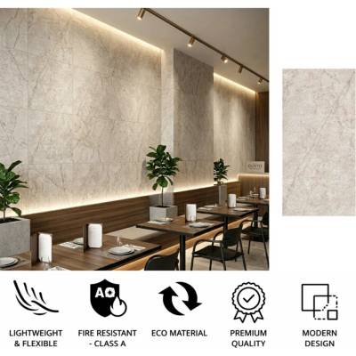 Flexibilní obklad na zeď - realistický betonový design - ORVEX