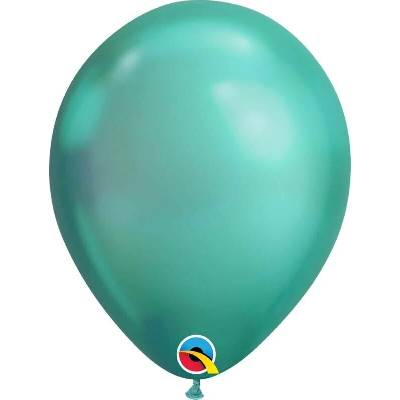 Qualatex Balónek CHROME 18 cm zelený