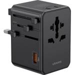USAMS Мрежов адаптер USAMS 4в1 Universal Travel Charger T72 65W US/AU/EU/UK (Usa001767)