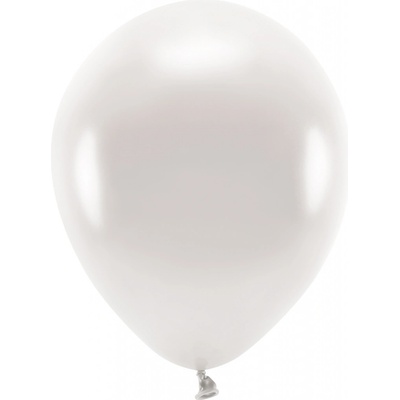 PARTYDECO Sada 10 bílých perleťových balónků 30 cm
